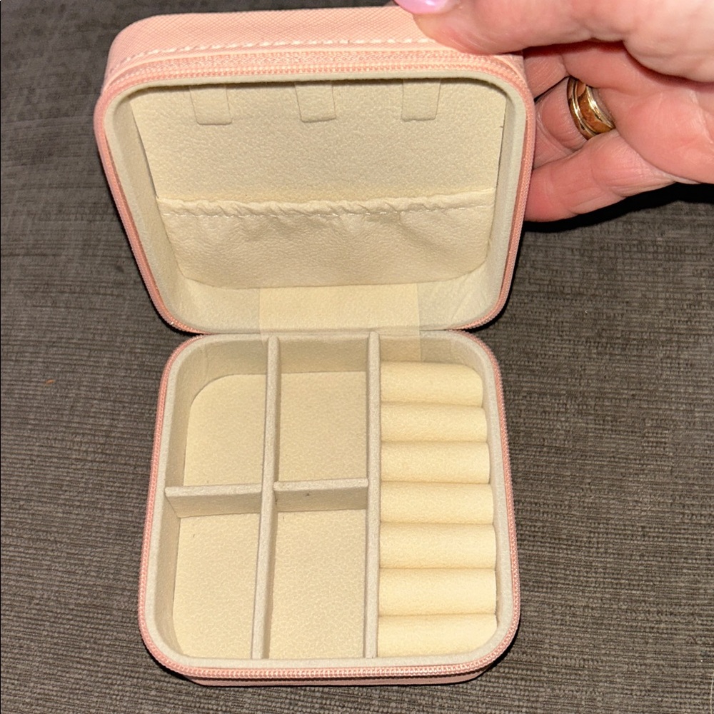 Travel Jewelry Organizer Peachy/Pink